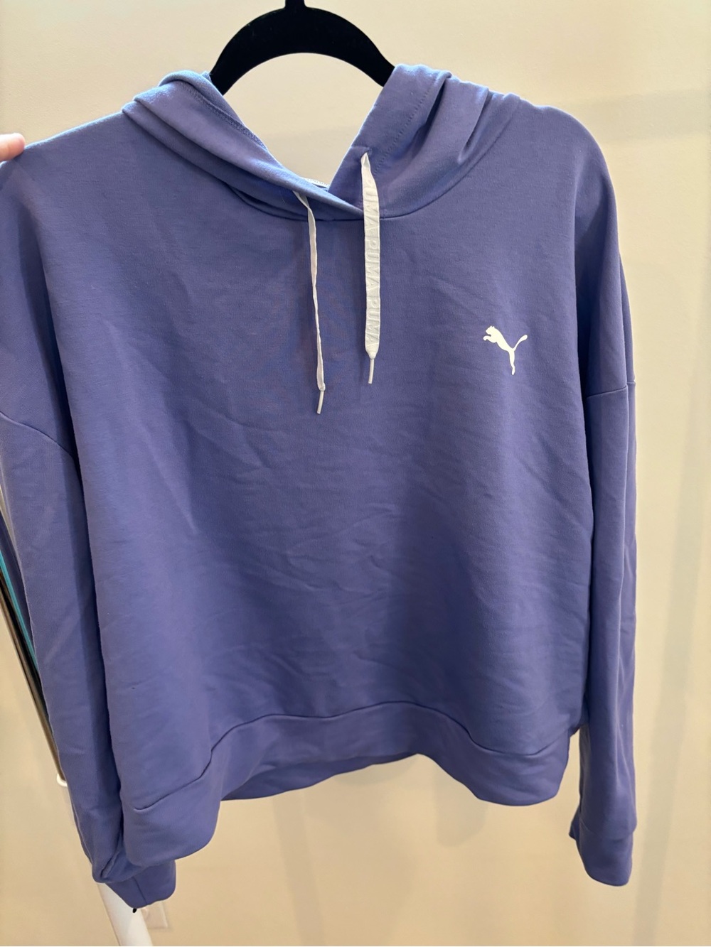 Puma Lavender Hoodie with White Logo Accents